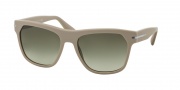 Prada PR 03RS Sunglasses Sunglasses - TV54M1 Matte Brushed Beige / Green Gradient