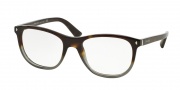 Prada PR 17RV Eyeglasses Eyeglasses - TKT1O1 Dark Havana Gradient Opal Grey