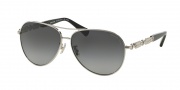 Coach HC7048 Sunglasses L107 Sunglasses - 9015T3 Silver/Black / Grey Gradient Polar