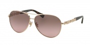 Coach HC7048 Sunglasses L107 Sunglasses - 920914 Light Gold/Dark Tortoise / Brown Rose Gradient