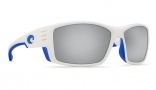 Costa Del Mar Cortez White Sunglasses Sunglasses - Silver Mirror 580G