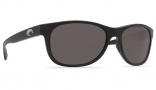 Costa Del Mar Prop Sunglasses - Matte Black Frame Sunglasses - Gray 580G