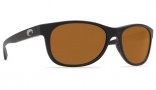 Costa Del Mar Prop Sunglasses - Matte Black Frame Sunglasses - Amber 580P