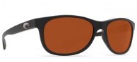 Costa Del Mar Prop Sunglasses - Matte Black Frame Sunglasses - Copper 580P