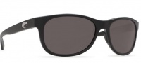 Costa Del Mar Prop Sunglasses - Matte Black Frame Sunglasses - Gray 580P