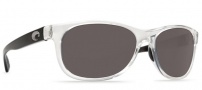 Costa Del Mar Prop Sunglasses - Black Pearl Frame Sunglasses - Gray 580P