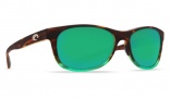 Costa Del Mar Prop Sunglasses - Matte Tortuga Fade Frame Sunglasses - Green Mirror 580G