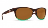 Costa Del Mar Prop Sunglasses - Matte Tortuga Fade Frame Sunglasses - Amber 580P