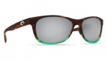 Costa Del Mar Prop Sunglasses - Matte Tortuga Fade Frame Sunglasses - Silver Mirror 580P