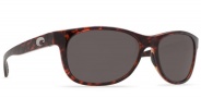 Costa Del Mar Prop - Tortoise Frame Sunglasses - Gray 580P