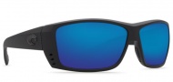 Costa Del Mar Cat Cay Sunglasses - Blackout Frame Sunglasses - Blue Mirror 580G