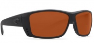 Costa Del Mar Cat Cay Sunglasses - Blackout Frame Sunglasses - Copper 580G