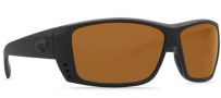 Costa Del Mar Cat Cay Sunglasses - Blackout Frame Sunglasses - Amber 580P