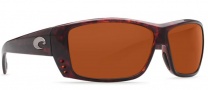 Costa Del Mar Cat Cay Sunglasses - Tortoise Frame Sunglasses - Copper 580G