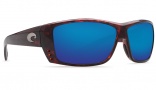 Costa Del Mar Cat Cay Sunglasses - Tortoise Frame Sunglasses - Blue Mirror 580P