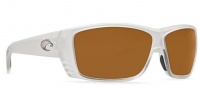 Costa Del Mar Cat Cay Sunglasses - Matte Crystal Frame Sunglasses - Amber 580P