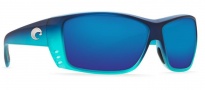 Costa Del Mar Cat Cay Sunglasses - Matte Caribbean Fade Sunglasses - Blue Mirror 580G