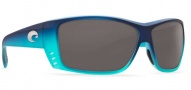 Costa Del Mar Cat Cay Sunglasses - Matte Caribbean Fade Sunglasses - Gray 580G