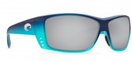 Costa Del Mar Cat Cay Sunglasses - Matte Caribbean Fade Sunglasses - Silver Mirror 580G