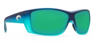 Costa Del Mar Cat Cay Sunglasses - Matte Caribbean Fade Sunglasses - Green Mirror 580P