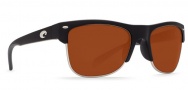Costa Del Mar Pawleys Sunglasses - Matte Black Frame Sunglasses - Copper 580P
