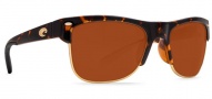 Costa Del Mar Pawleys Sunglasses - Retro Tortoise Frame Sunglasses - Copper 580P