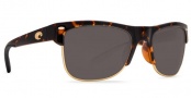 Costa Del Mar Pawleys Sunglasses - Retro Tortoise Frame Sunglasses - Gray 580P