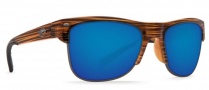 Costa Del Mar Pawleys Sunglasses - Teak / Gunmetal Frame Sunglasses - Blue Mirror 580G