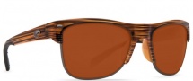 Costa Del Mar Pawleys Sunglasses - Teak / Gunmetal Frame Sunglasses - Copper 580G