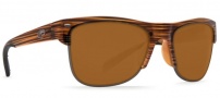 Costa Del Mar Pawleys Sunglasses - Teak / Gunmetal Frame Sunglasses - Amber 580P