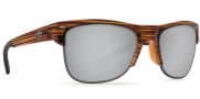 Costa Del Mar Pawleys Sunglasses - Teak / Gunmetal Frame Sunglasses - Silver Mirror 580P