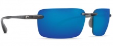 Costa Del Mar Cayan Sunglasses - Thunder Gray Frame Sunglasses - Blue Mirror 580P