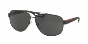 Prada Sport PS 58QS Sunglasses Sunglasses - UAE1A1 Brown Rubber / Grey
