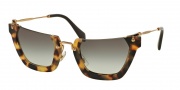 Miu Miu 12QS Sunglasses Sunglasses - HAN0A7 Sand Yellow Havana / Grey Gradient