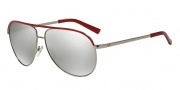 Armani Exchange AX2002 Sunglasses Sunglasses - 60256G Silver/Samba / Light Grey Mirror Silver
