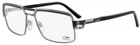 Cazal 7053 Eyeglasses Eyeglasses - 002 Black and Silver