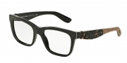 Dolce & Gabban DG3239F Eyeglasses Eyeglasses - 2998 Top Black/Texture Tissue