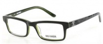 Harley Davidson HDT 105 Eyeglasses Eyeglasses - C99 (BLKGRN) Black / Green