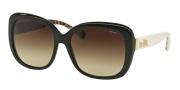Coach HC8158 Sunglasses L139 Sunglasses - 533613 Black/Ivory Wild Beast / Khaki Gradient
