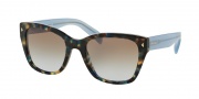 Prada PR 09SS Sunglasses Sunglasses - UE14S2 Spotted Brown Blue / Light Blue Grad Light Brown