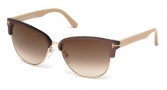 Tom Ford FT0368 Sunglasses Sunglasses - 50G Dark Brown / Brown Mirror