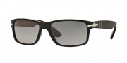 Persol PO3154S Sunglasses Sunglasses - 104171 Black / Grey Gradient Dark Grey