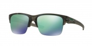 Oakley OO9317 Thinlink Asian Fit Sunglasses Sunglasses - 931702 Grey Smoke / Jade Iridium