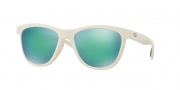 Oakley OO9320 Moonlighter Sunglasses Sunglasses - 932006 Polished White / Jade Iridium Polarized