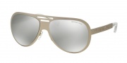 Michael Kors MK5011 Sunglasses Clementine I Sunglasses - 10636G Satin Silver/Silver / Silver Mirror
