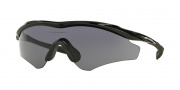 Oakley OO9345 M2 Frame XL Asian Fit Sunglasses Sunglasses - 934501 Polished Black / Grey