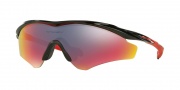 Oakley OO9345 M2 Frame XL Asian Fit Sunglasses Sunglasses - 934503 Polished Black / Positive Red Iridium