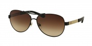 Tory Burch TY6047 Sunglasses Sunglasses - 310013 Black/Gold / Smoke Gradient