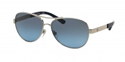 Tory Burch TY6047 Sunglasses Sunglasses - 31618F Silver / Blue Grey Gradient