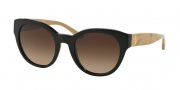 Tory Burch TY7080 Sunglasses Sunglasses - 140613 Black/White Oak / Dark Brown Gradient